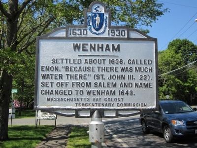 Wenham(Town Hall) Marker image. Click for full size.