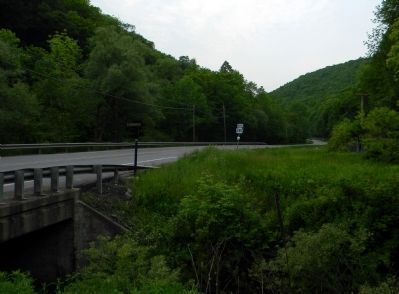 Wide view of the Blossburg Coal [June 2011 Missing] Marker image. Click for full size.