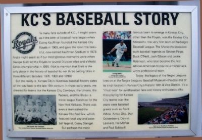 KC's Baseball Story Marker image. Click for full size.