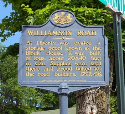 Williamson Road Marker. Click for full size. Williamson Road Marker image. Click for full size.