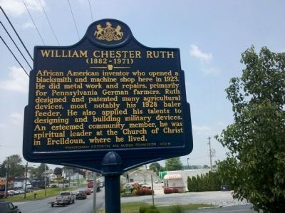 William Chester Ruth Marker image. Click for full size.