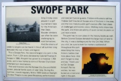 Swope Park Marker image. Click for full size.