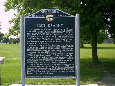 Fort Kearny Marker image. Click for full size.