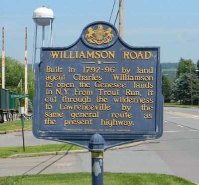 Williamson Road Marker. Click for full size. Williamson Road Marker image. Click for full size.