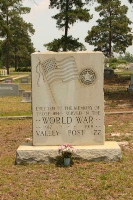 Graniteville Cemetery WW I Memorial image. Click for full size.