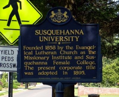 Susquehanna University Marker image. Click for full size.