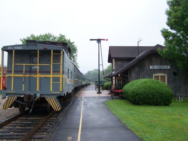 Hocking Valley Railway Nelsonville Station image. Click for full size.