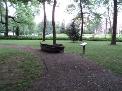 Marker and Rowboat at the Hermitage. Click for full size. Marker and Rowboat at the Hermitage image. Click for full size.