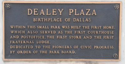 Dealey Plaza Marker image. Click for full size.