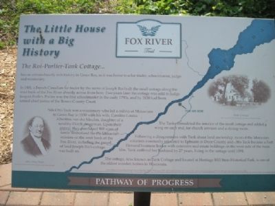 The Little House with a Big Story Marker image. Click for full size.