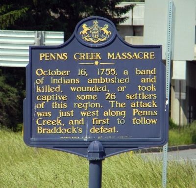 Penns Creek Massacre Marker image. Click for full size.