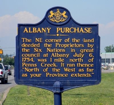 Albany Purchase Marker. Click for full size. Albany Purchase Marker image. Click for full size.