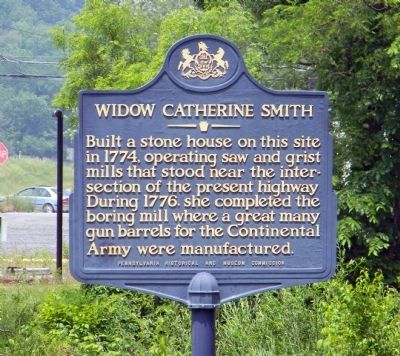 Widow Catherine Smith Marker image. Click for full size.