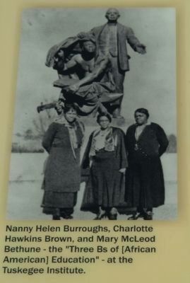 Nancy Helen Burroughs, Charlotte Hawkins Brown, and Mary McLeod Bethune image. Click for full size.