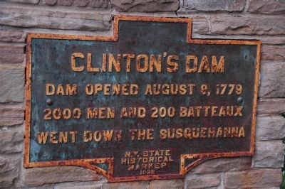 Clinton's Dam Marker. Click for full size. Clinton's Dam Marker image. Click for full size.