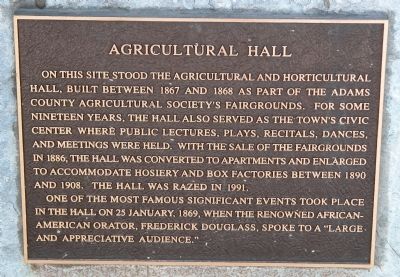 Agricultural Hall Marker image. Click for full size.