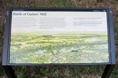 Battle of Gaines' Mill Marker image. Click for full size.