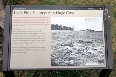 Lee’s First Victory: At a Huge Cost Marker image. Click for full size.