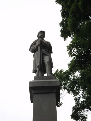 Closeup of Civil War Soldier image. Click for full size.