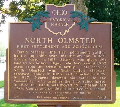 North Olmsted Marker image. Click for full size.
