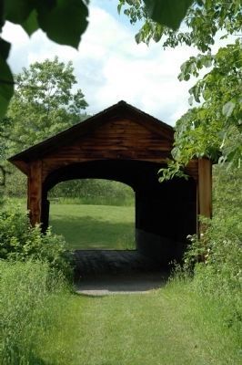 The Hyde Hall Covered Bridge. Click for more information. The Hyde Hall Covered Bridge image. Click for more information.