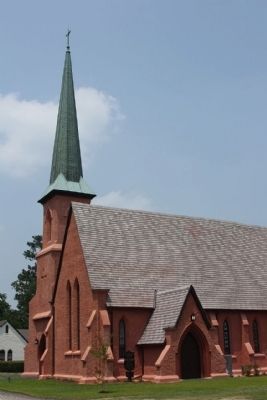 The Church of the Holy Cross' Cemetery can be found Joel Roberts Poinsett Marker. Click for full size. The Church of the Holy Cross' Cemetery can be found Joel Roberts Poinsett Marker image. Click for full size.