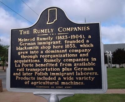 Rumely Companies Marker image. Click for full size.