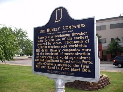 Rumely Companies Marker image. Click for full size.