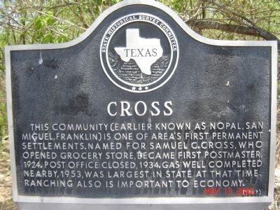 Cross Marker. Click for full size. Cross Marker image. Click for full size.