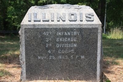 42nd Illinois Marker. Click for full size. 42nd Illinois Marker image. Click for full size.