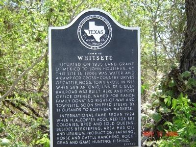 Town of Whitsett Marker image. Click for full size.
