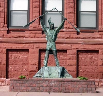 Indian Sculpture - Courthouse East Lawn. Click for full size. Indian Sculpture - Courthouse East Lawn image. Click for full size.