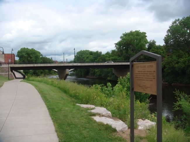 Eau Claire River Marker image. Click for full size.