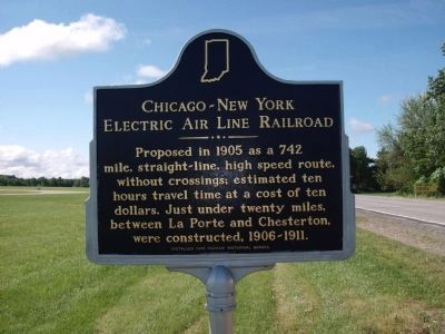 Chicago - New York Electric Air Line Railroad Marker image. Click for full size.
