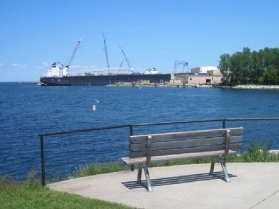 View of Bay Shipbuilding from the end of the point image. Click for full size.