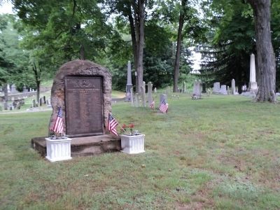 Marker in the Rockaway Presbyterian Church cemetery image. Click for full size.