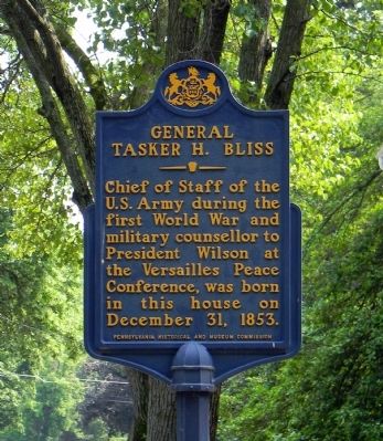General Tasker H. Bliss Marker image. Click for full size.