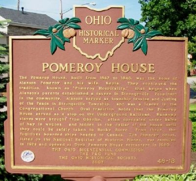 Pomeroy House Marker image. Click for full size.