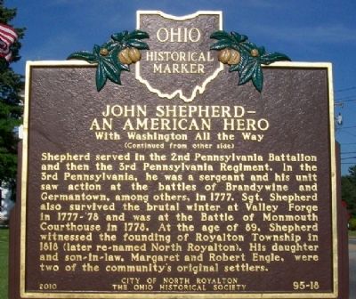 John Shepherd - An American Hero Marker (Side B) image. Click for full size.