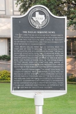 The Dallas Morning News Marker image. Click for full size.
