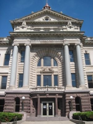 Brown County Courthouse, marker is to the left. Click for full size. Brown County Courthouse, marker is to the left image. Click for full size.