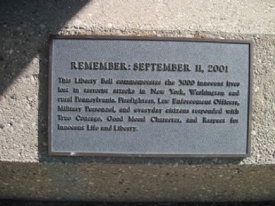 Remember: September 11, 2001 Marker image. Click for full size.