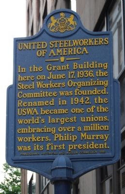 United Steelworkers of America Marker image. Click for full size.