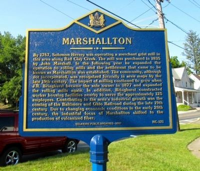 Marshallton Marker image. Click for full size.