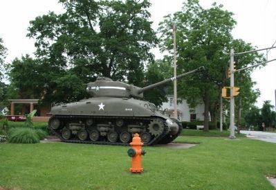 Looking West - - M-4 Sherman Tank image. Click for full size.