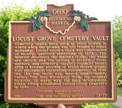 Locust Grove Cemetery Vault Marker image. Click for full size.