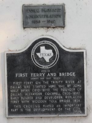 First Ferry and Bridge Marker image. Click for full size.