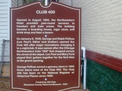 Club 400 Marker image. Click for full size.