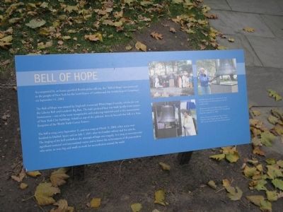 Bell of Hope Marker. Click for full size. Bell of Hope Marker image. Click for full size.