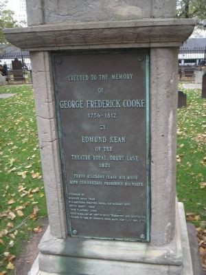 George Frederick Cooke Tomb image. Click for full size.